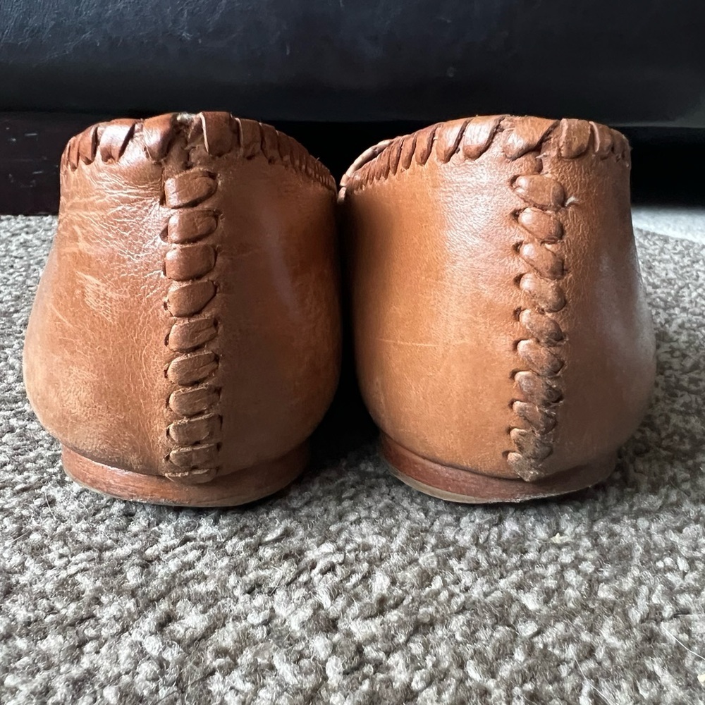 Jack Rogers Brown Leather Flats - 7 - Picture 5 of 11